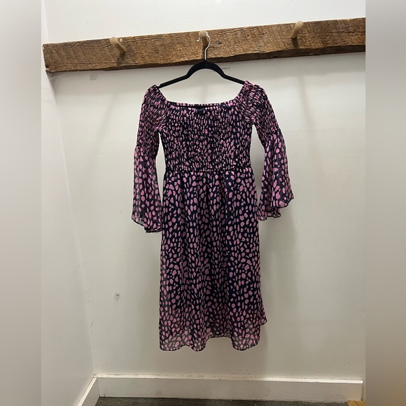 Sam Edelman Smocked Off the Shoulder Dress, NWOT - Picture 2 of 5